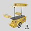 3D Mobile Food Cart hot-Dog