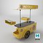 3D Mobile Food Cart hot-Dog