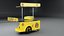 3D Mobile Food Cart hot-Dog