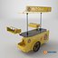 3D Mobile Food Cart hot-Dog