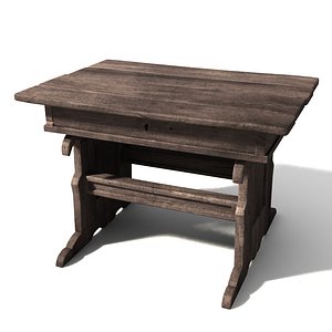 medieval table 3d model