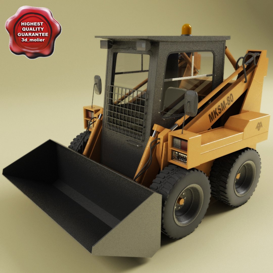 3d Mksm-800 Skid-steer Loader Model
