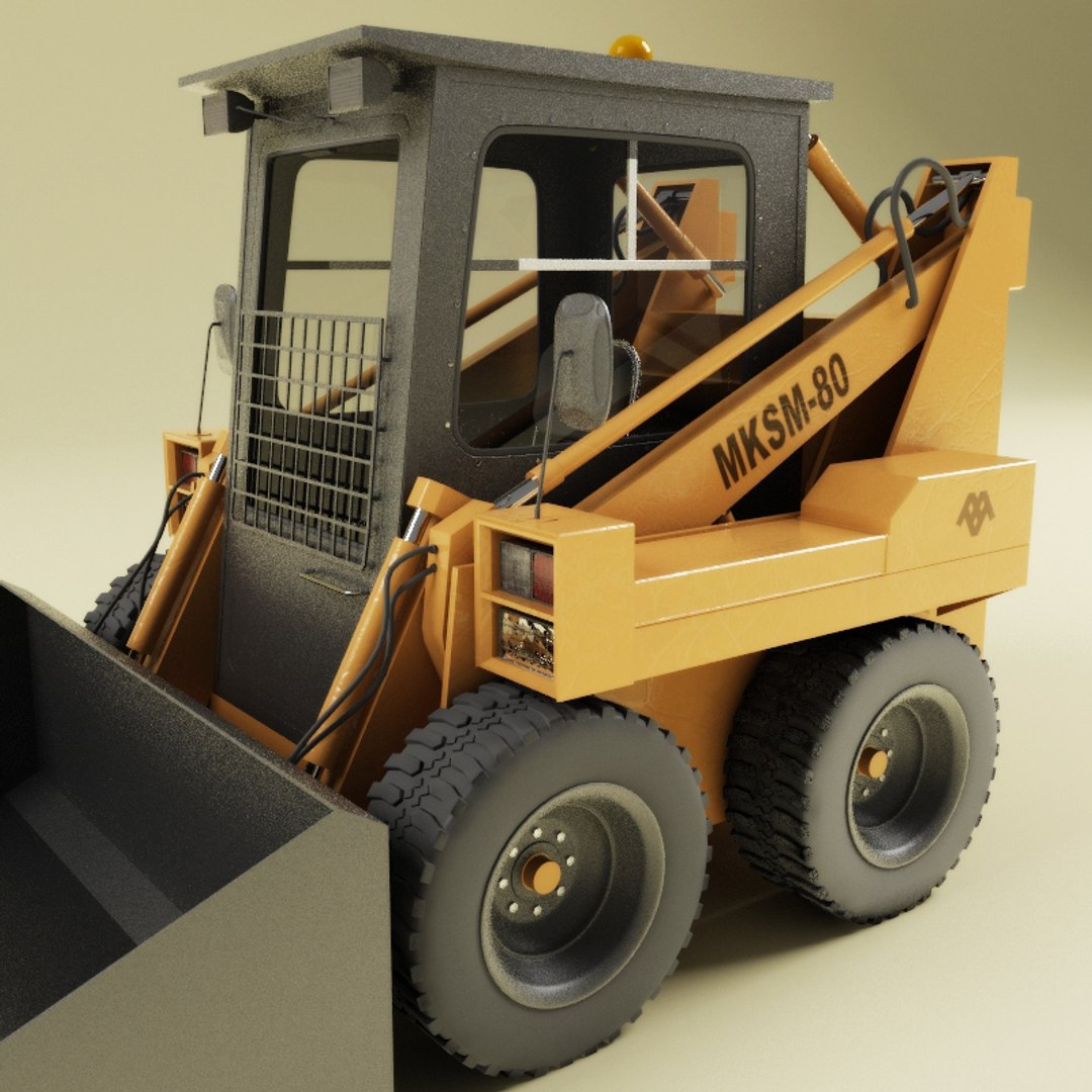 3d Mksm-800 Skid-steer Loader Model