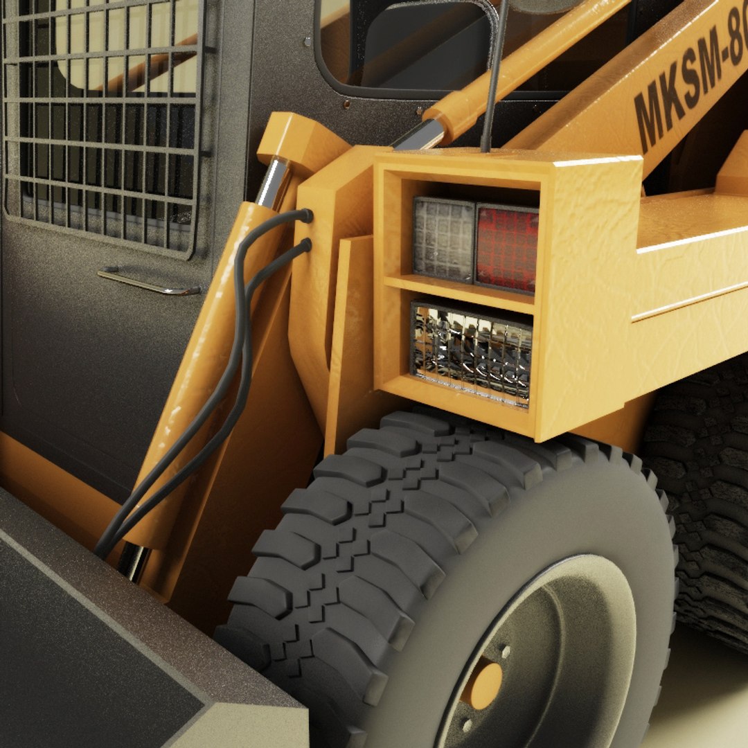 3d Mksm-800 Skid-steer Loader Model