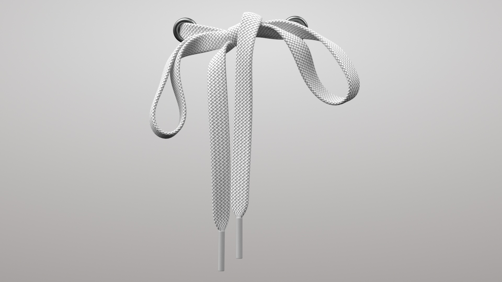Visual Reference: 3D Shoelace 2V White Pbr