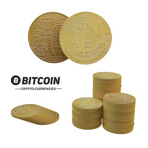 bitcoin set 3D model