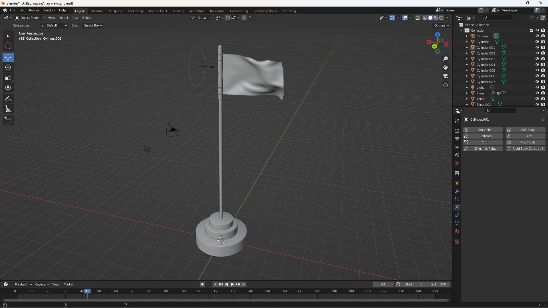 Animated Flag Model - TurboSquid 1983978