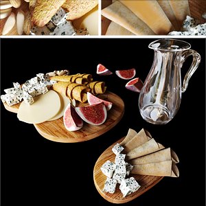Cheese platter 3D