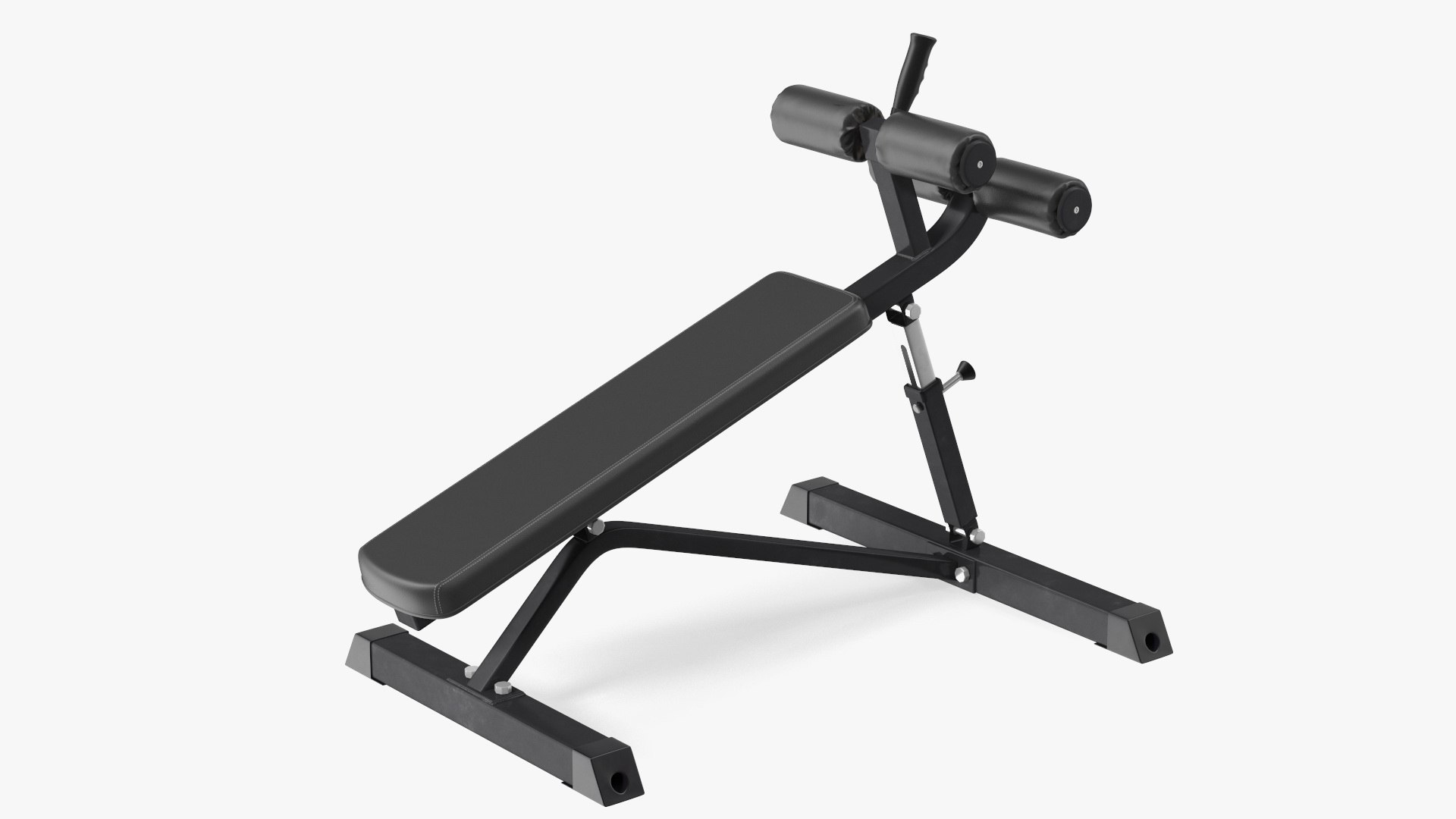 Crunch Bench Black 3D model preview