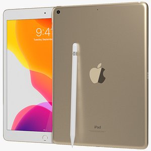 3D model realistic apple ipad 7