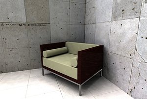 3d hbf lounge chair model