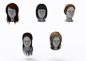 Female Hair 3D
