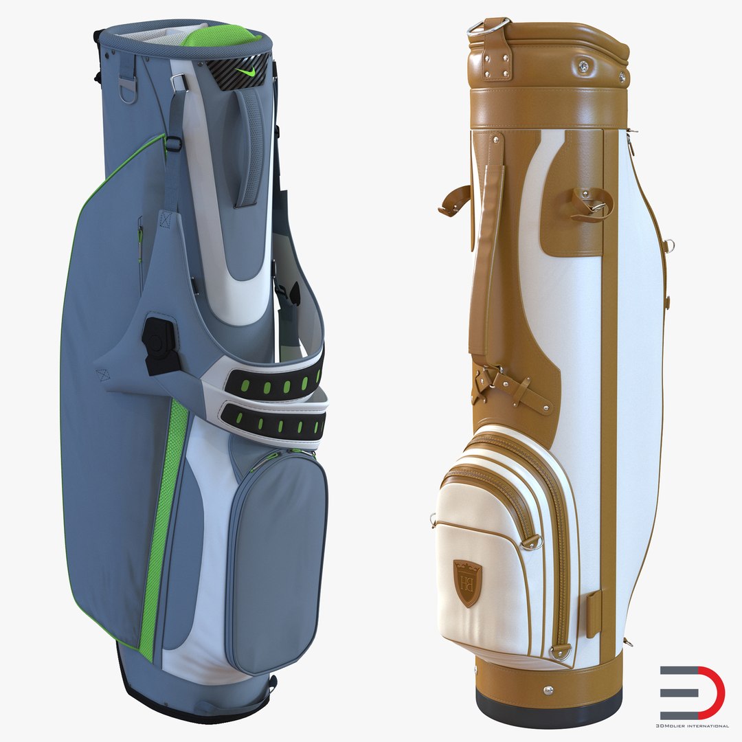 Golf Bags Collection 3D model preview