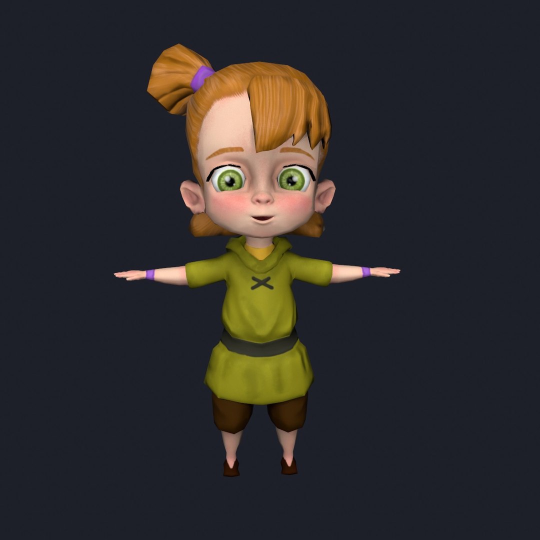 Character Girl 3D Model - TurboSquid 1195995