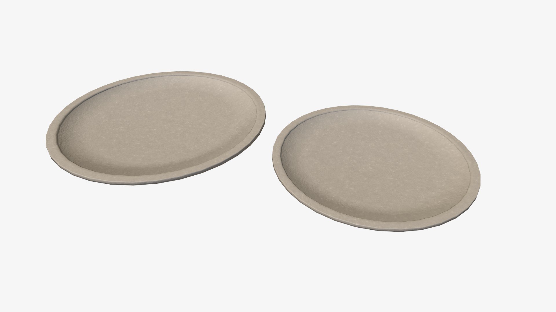Paper Plates X2 3D Model - TurboSquid 2184162
