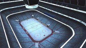 hockey arena stadium 3D model
