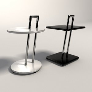 eileen gray occasional tables 3d model