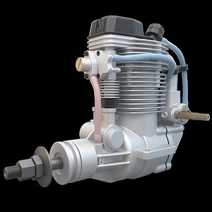 3ds max airplane engine