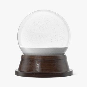 Empty Snow Globe Snowing