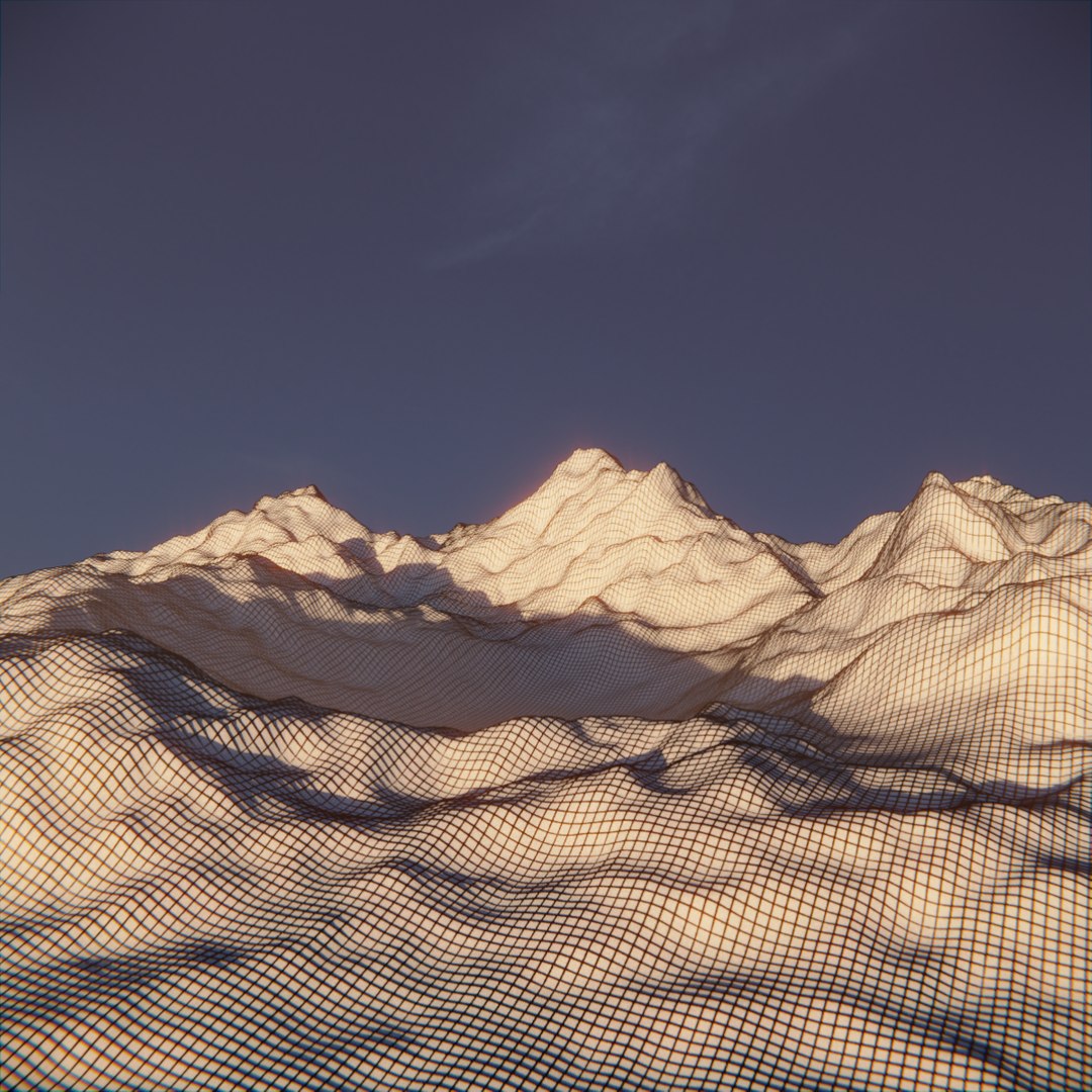 3D Mountain Snowy Snow Model - TurboSquid 1258033