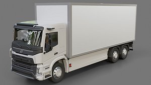 3D Volvo FMX Box Truck