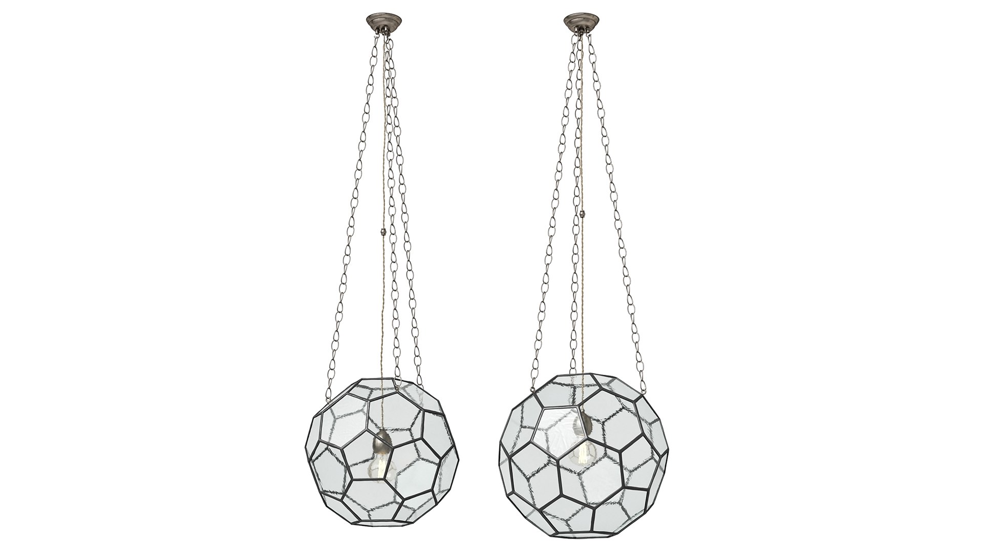 Rose Uniacke Leaded Lantern Pendant Light 3D Model - TurboSquid 2369074