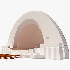 3d model music pavilion