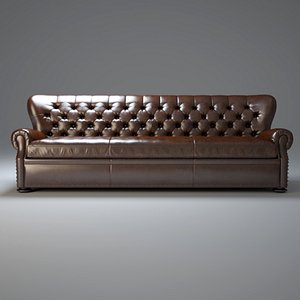 3dsmax 9 -churchill-leather-sofa