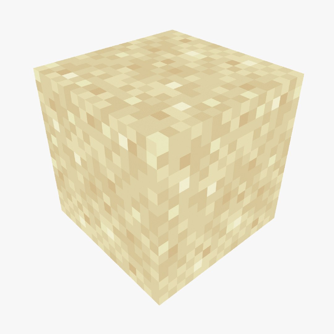 MINECRAFT SAND BLOCK3D模型 TurboSquid 1996553