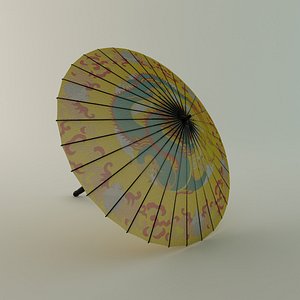 3d chinese umbrella model