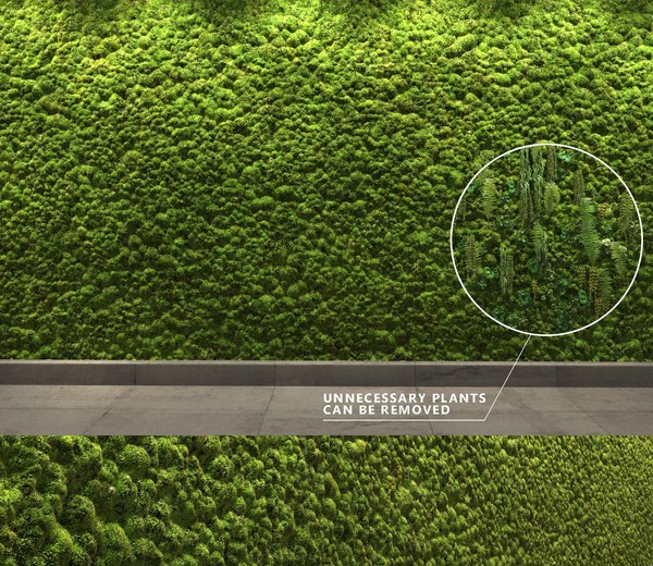 Seamless moss wall 3D model - TurboSquid 1191761