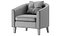 Tub Barrel Accent Chair Faux
