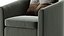 Tub Barrel Accent Chair Faux