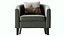 Tub Barrel Accent Chair Faux