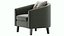 Tub Barrel Accent Chair Faux