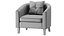 Tub Barrel Accent Chair Faux