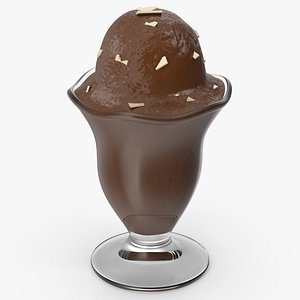 Chocolate Ice Cream 3D model
