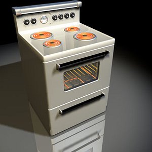 electric range retro 01 3d 3ds