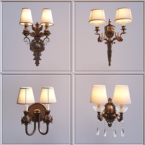 3D Wall Light 06 model
