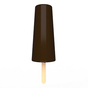 3D Ice Cream Chocolate 02 model