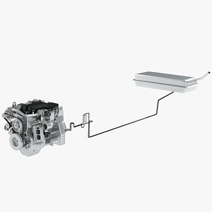 3D Car Fuel System model