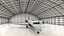 Private Jet Embraer Legacy 650E In Aircraft Hangar 3D model