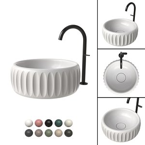 3D Copcake Washbasin model