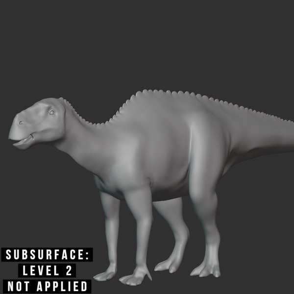 3D Kamuysaurus Basemesh Low Poly