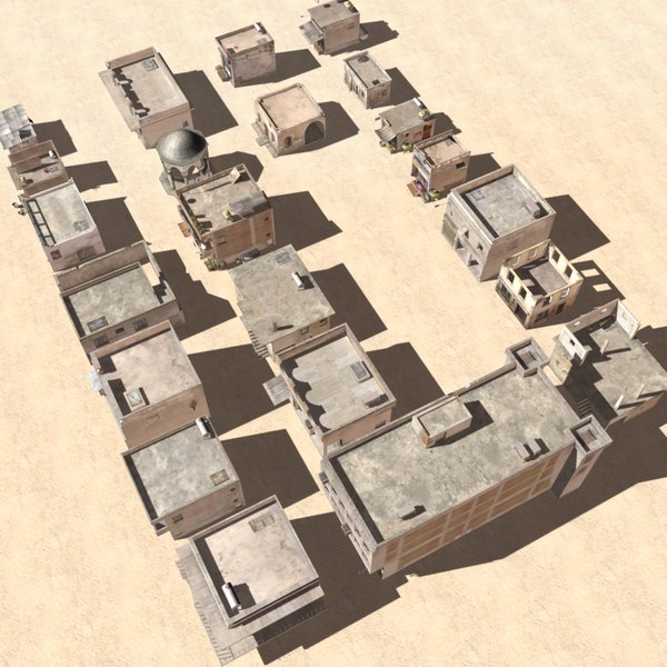 3d model arab house