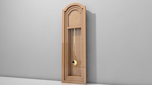 3d classic floor clock model