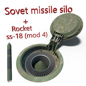 missile silo ss-18 3D model