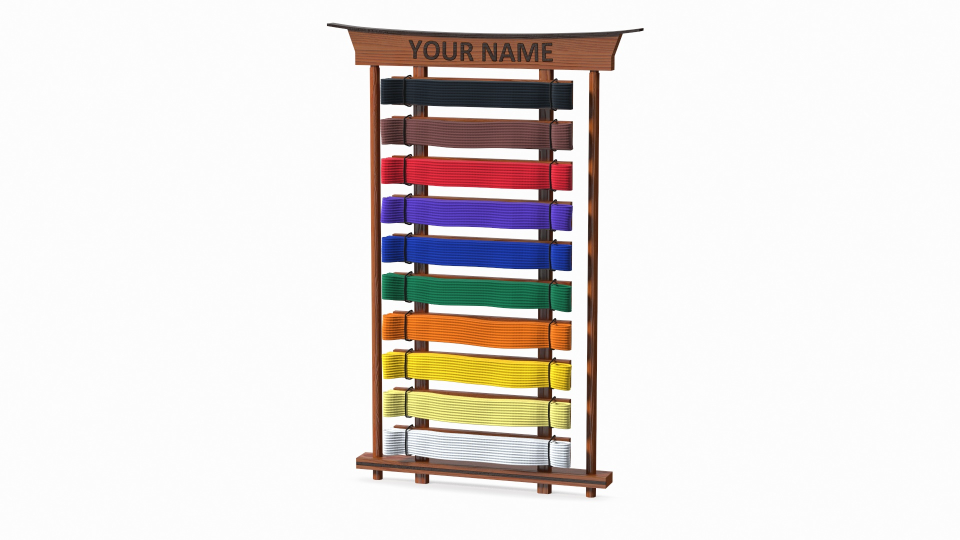 Karate Belt Display Rack 3D TurboSquid 2003371