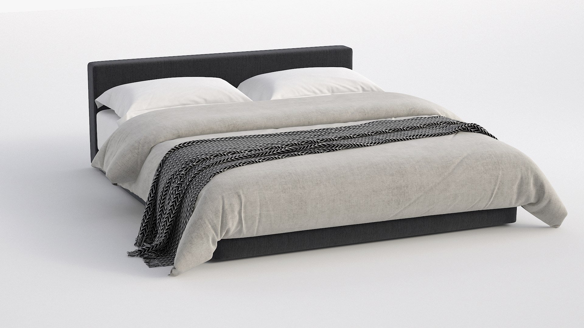 3D Model Photorealistic Bed 037 - TurboSquid 1833378
