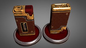 3D old vintage lighter